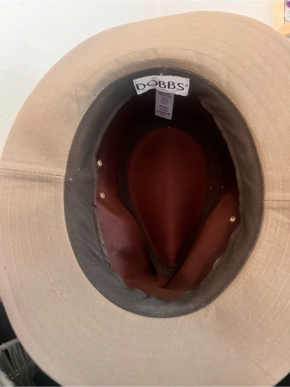 Vintage Dobbs Gable Khaki Safari Fedora Hat…medium